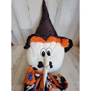 Unique plush witch face bow Halloween hanging vintage